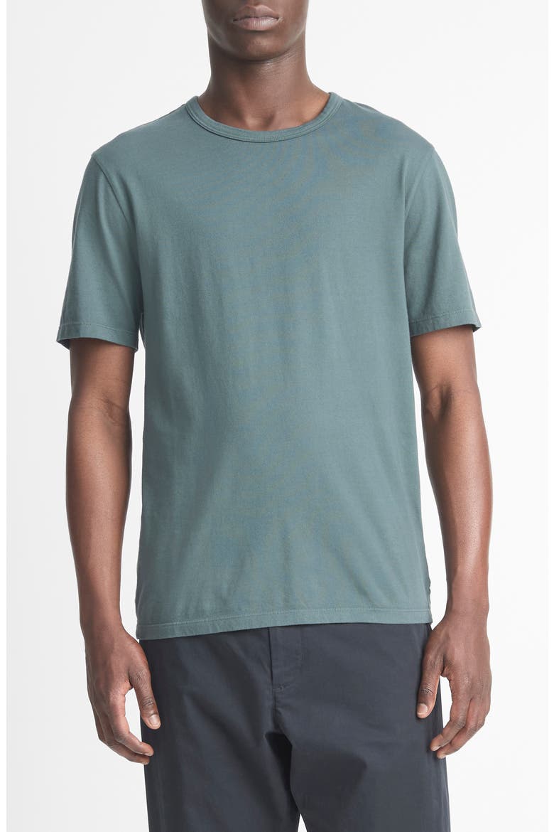 Solid T-Shirt, Main, color, WASHED PETROL GREEN