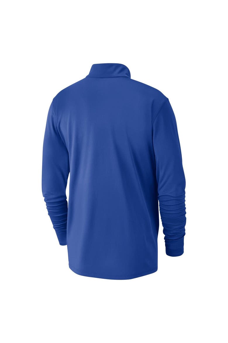 Men's Nike Royal Milwaukee Bucks 2024/25 City Edition Authentic Coaches Performance Half-Zip Top, Alternate, color, Royal