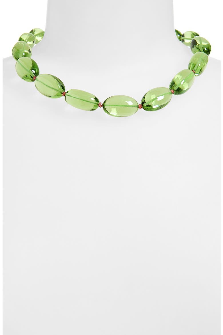 Verdant Collar Necklace, Main, color, GREEN