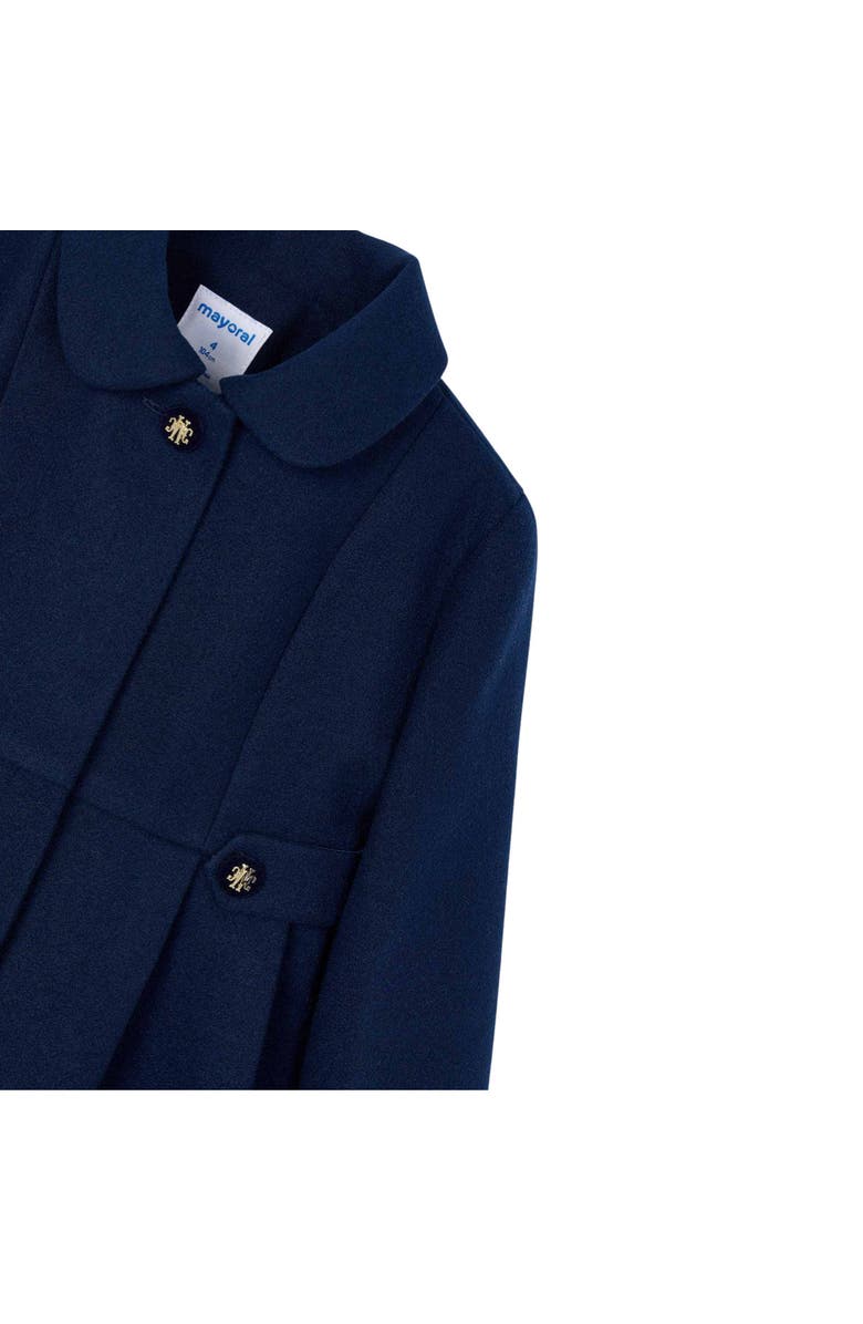 Mayoral Pleated Coat, Alternate, color, Navy