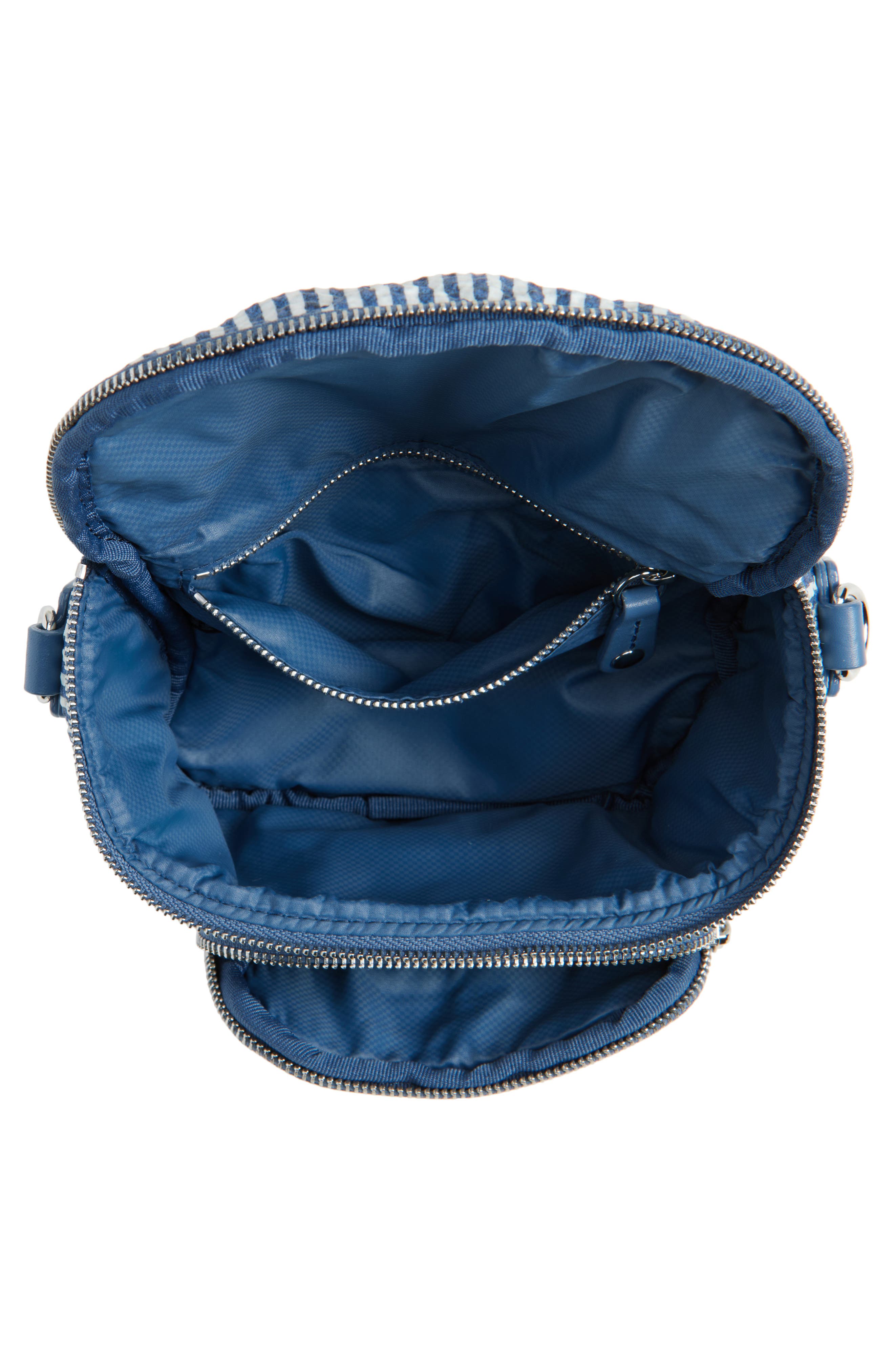 MZ Wallace Micro Crosby Quilted Seersucker Sling Bag, Alternate, color, Seersucker