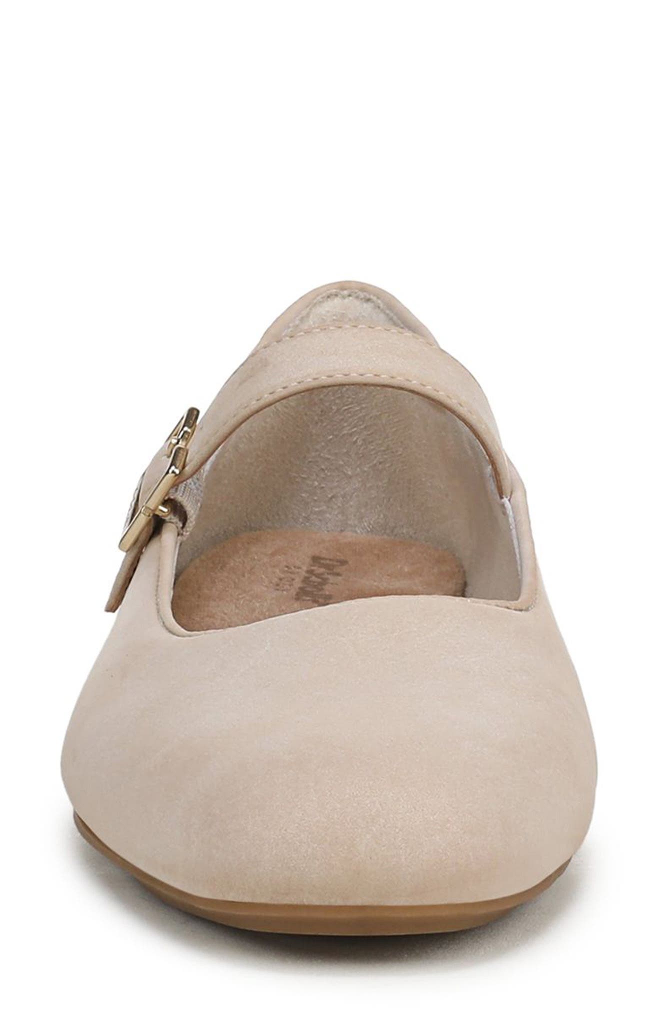 Wexley Mary Jane Ballet Flat, Alternate, color, CHALK BEIGE FAUX LEATHER