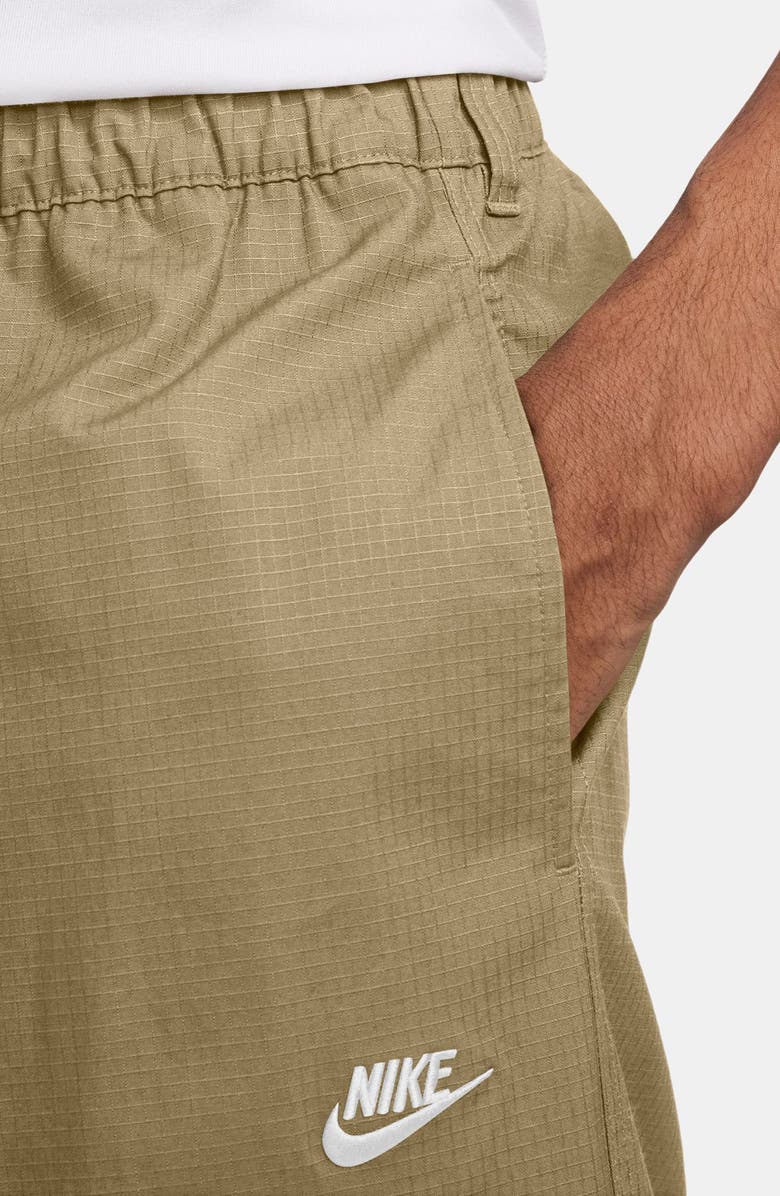 Nike Sportswear Club Stretch Cotton Ripstop Cargo Pants, Alternate, color, Parachute Beige/ White