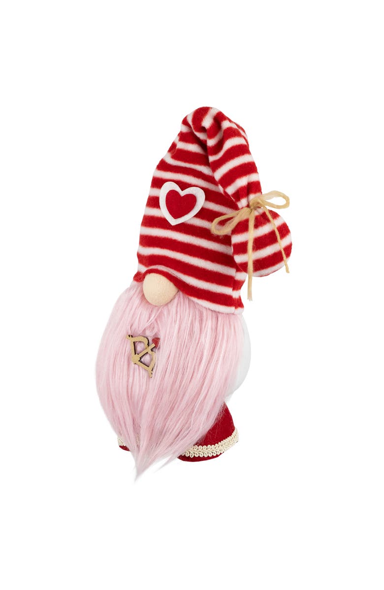 Northlight Plush Bow and Arrow Valentine's Day Gnome - 19" - Pink, Alternate, color, Red