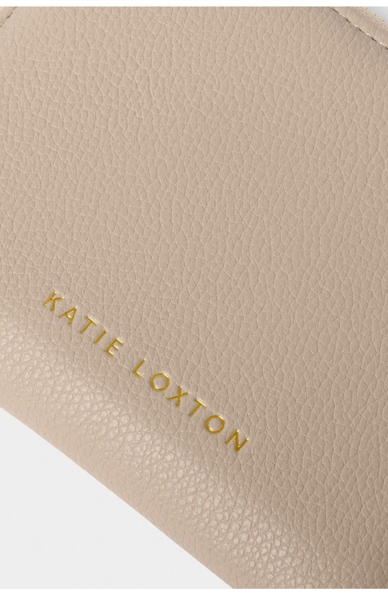 Katie Loxton Slim Jewelry Case 'Heart Of Gold', Alternate, color, Taupe