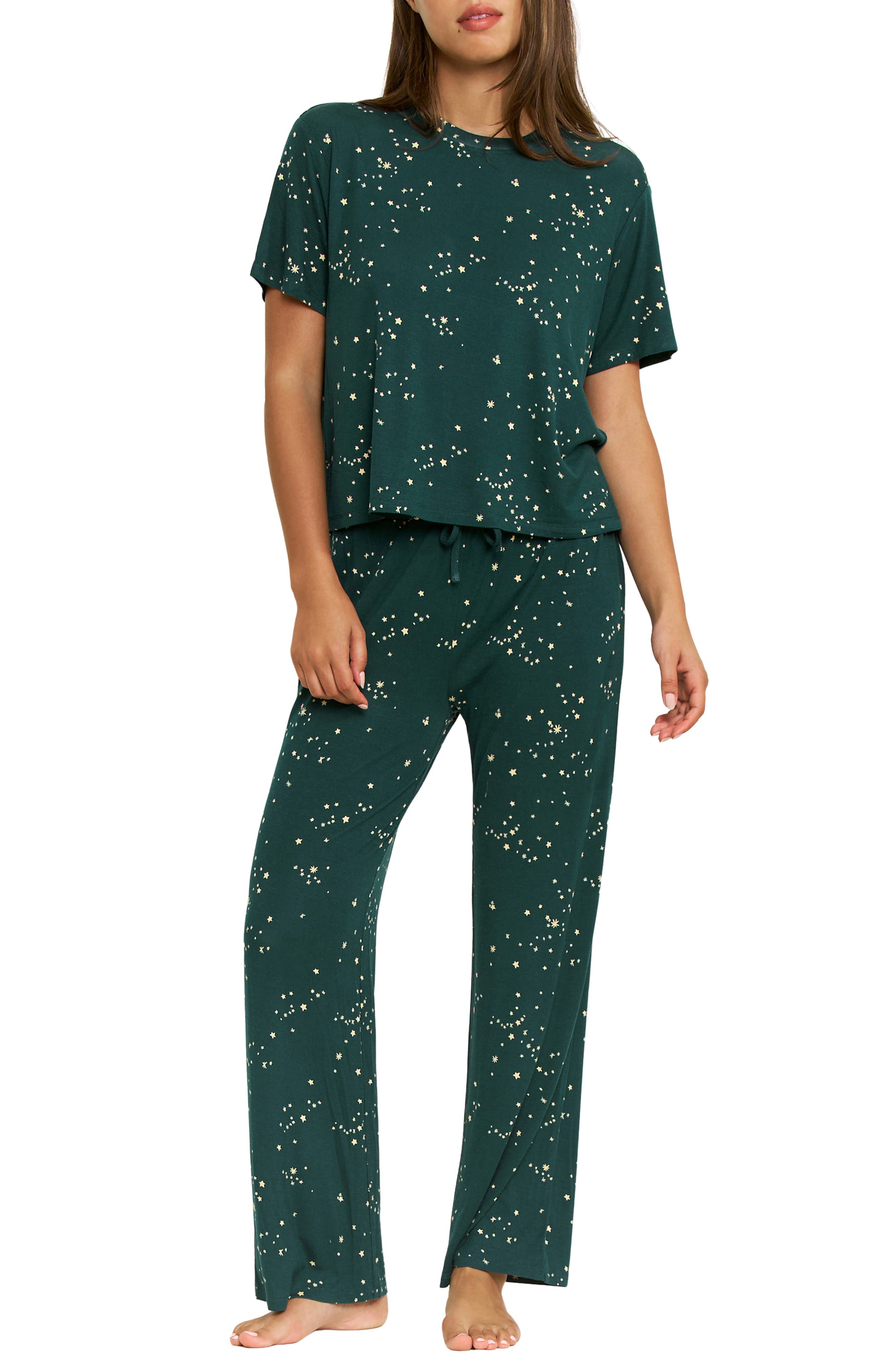 HUNTER GREEN SPARKLE STARS
