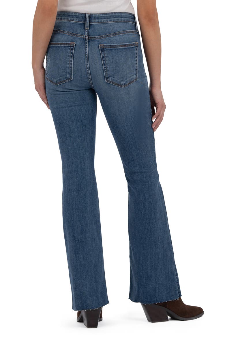 Stella High Waist Raw Hem Flare Jeans, Alternate, color, JOY