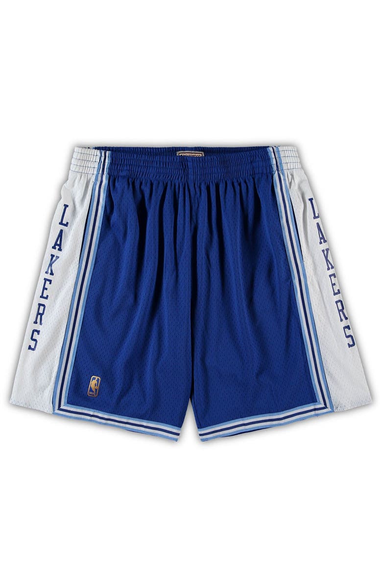 Mitchell & Ness Men's Mitchell & Ness Royal Los Angeles Lakers Big & Tall Hardwood Classics Team Swingman Shorts, Alternate, color, Royal