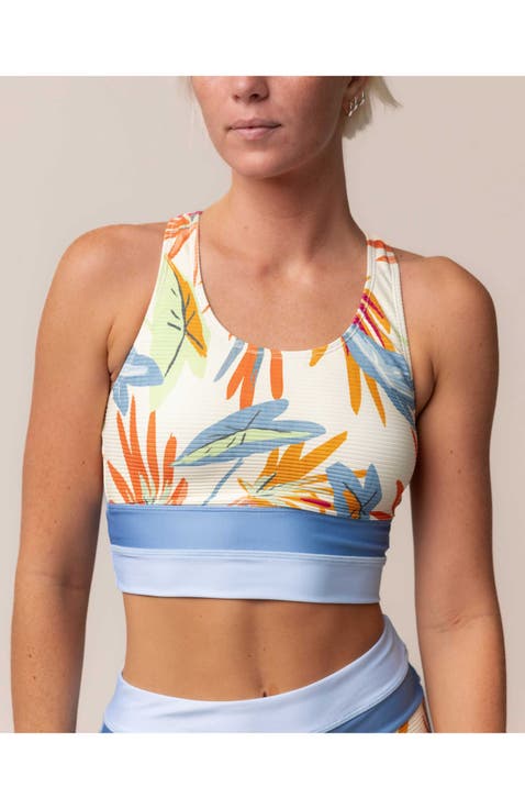 Cut Back Crop Swim Top