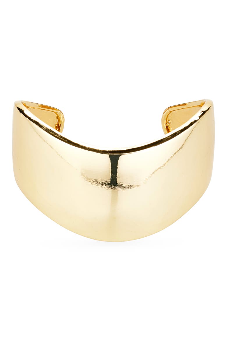 Wide Cuff Bracelet, Main, color, GOLD