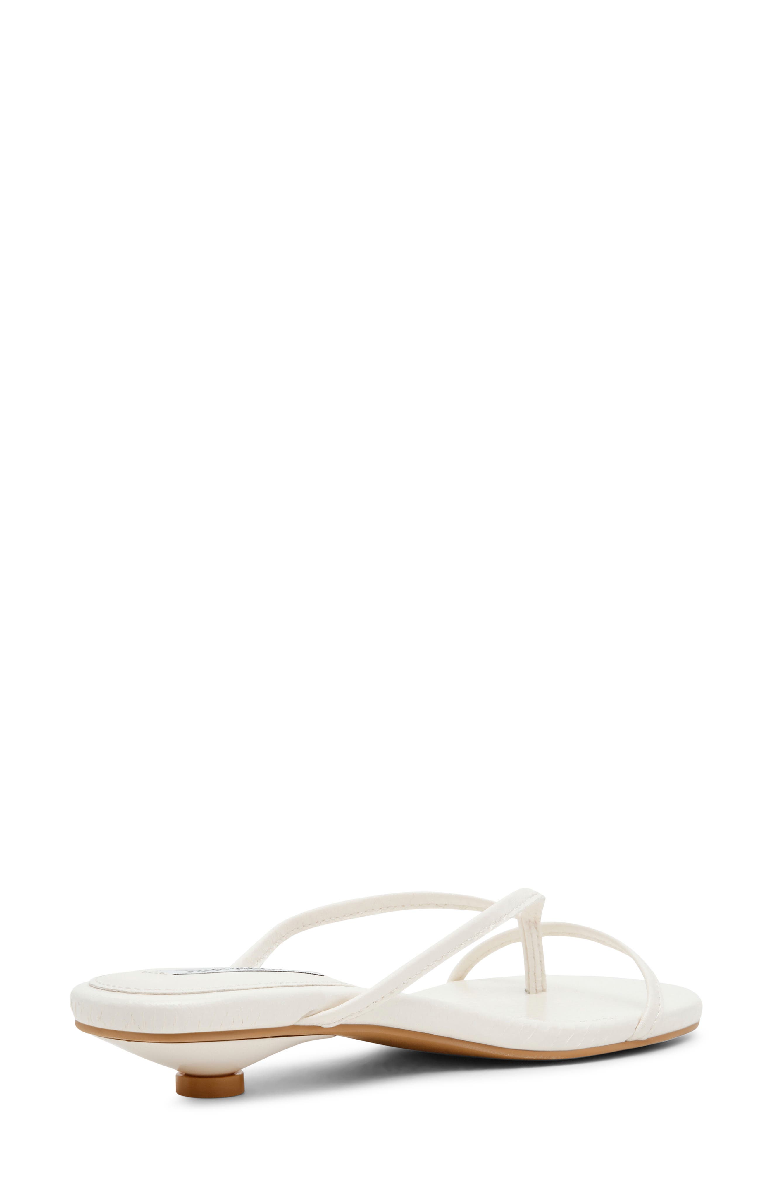 Terry Kitten Heel Flip Flop, Alternate, color, BONE SNAKE