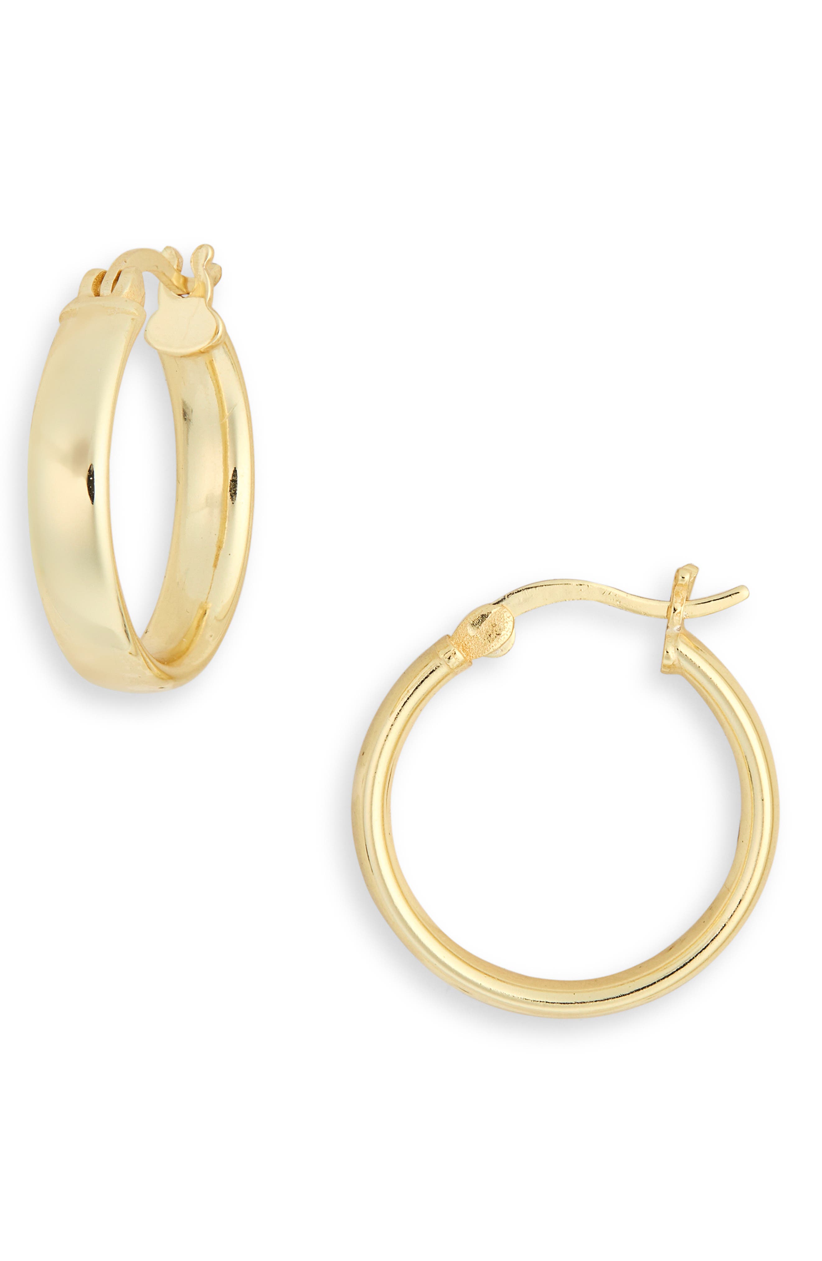 Puffed Hoop Earrings