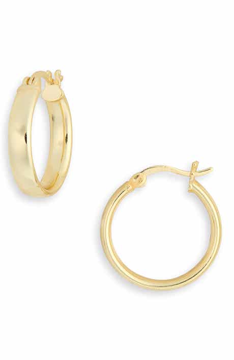 Puffed Hoop Earrings
