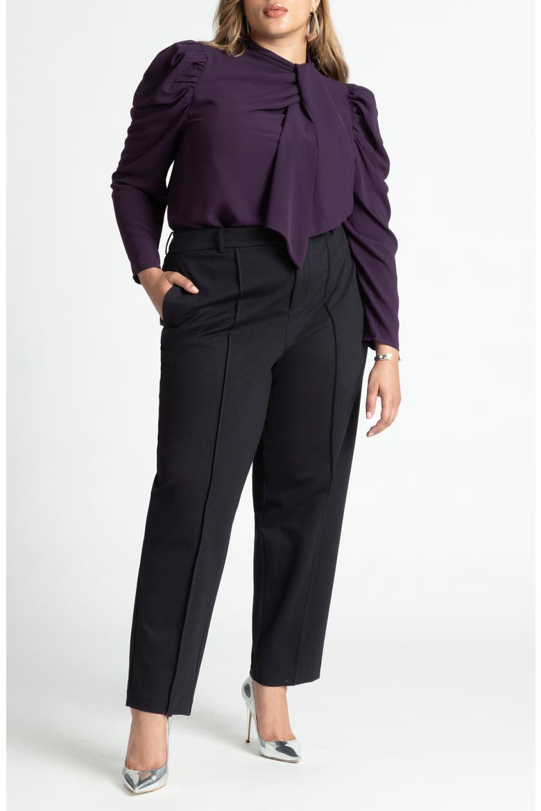 Drape Front Blouse, Alternate, color, ORCHID PURPLE