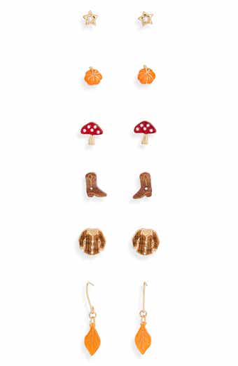 Set of 6 Harvest Stud & Drop Earrings