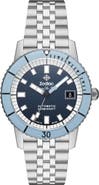 Zodiac Compression Diver Automatic Stainless Steel Watch, 40mm
