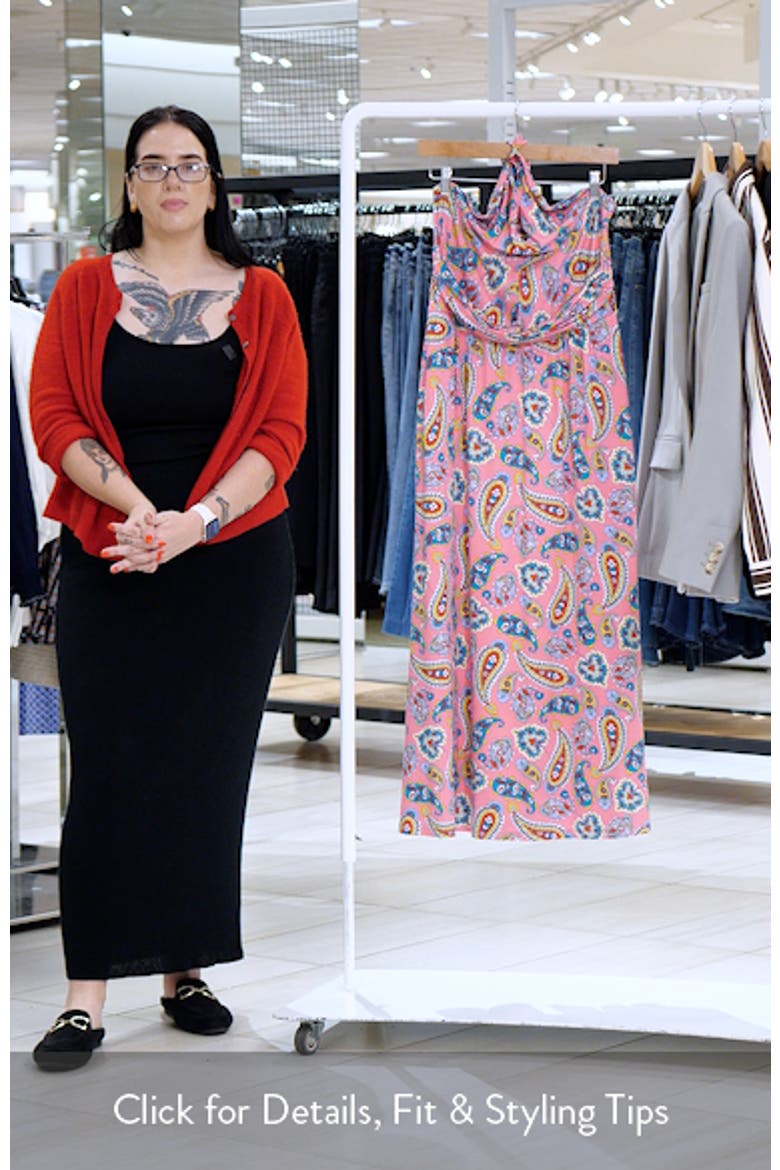 Sydney Paisley Halter Maxi Dress video