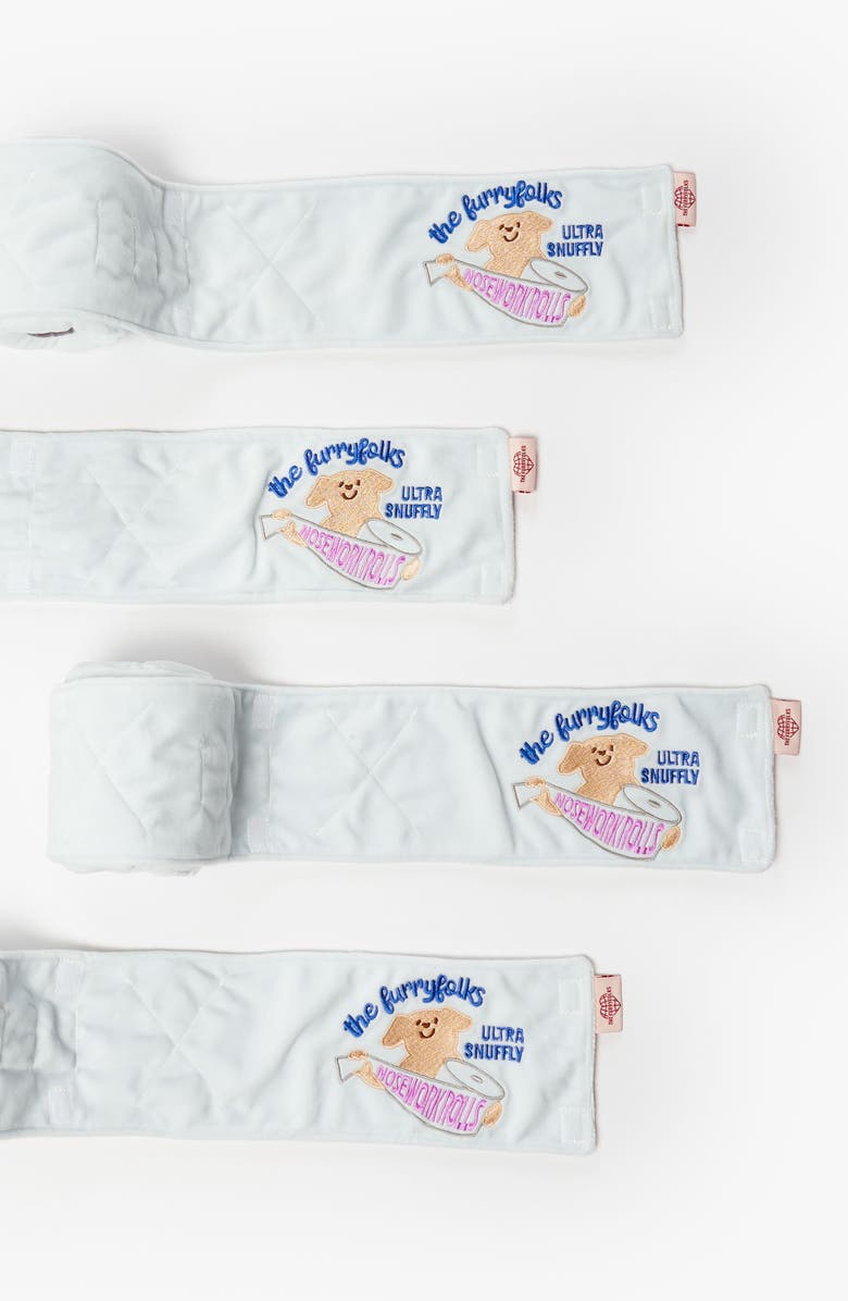 the furryfolks Toilet Paper Nosework Toy, Alternate, color, White