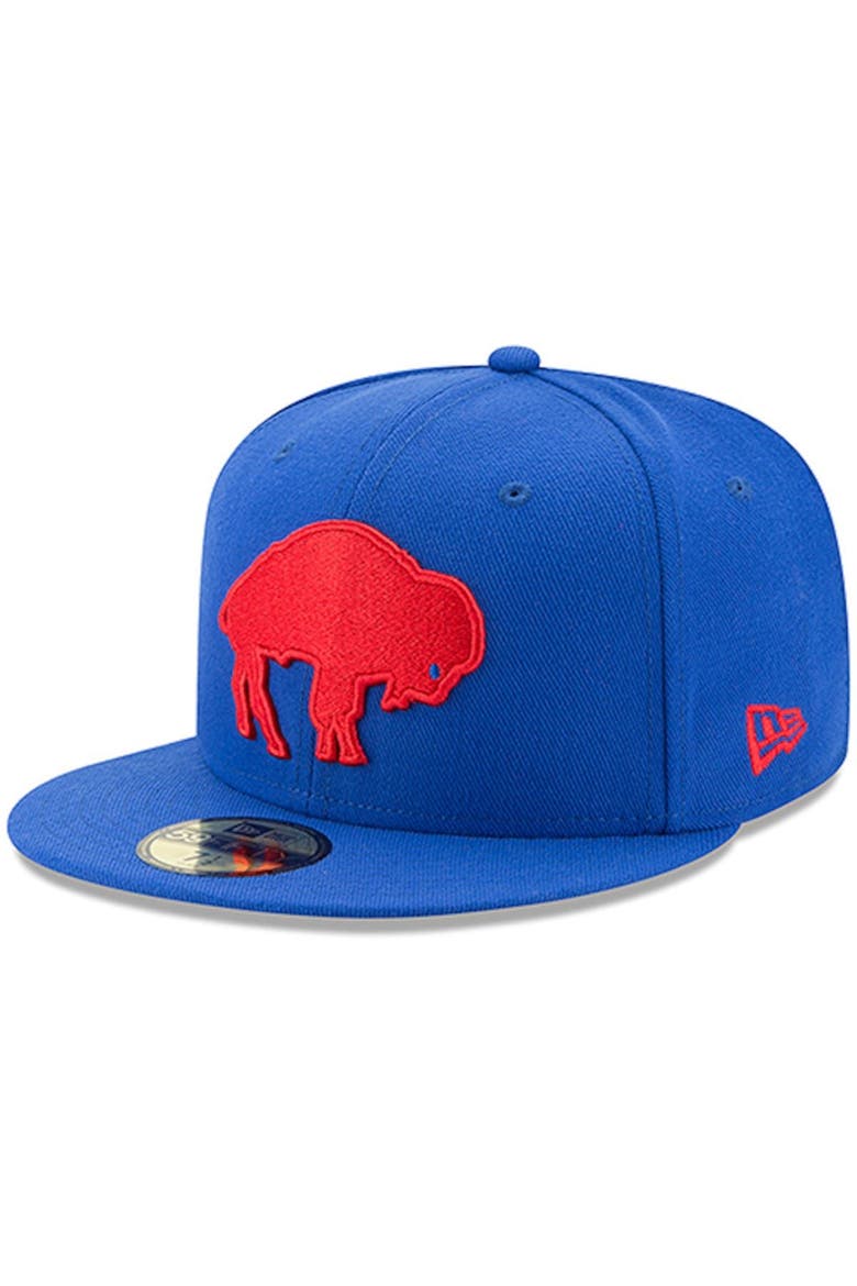 Men's New Era Royal Buffalo Bills Omaha Throwback 59FIFTY Fitted Hat, Alternate, color, Royal