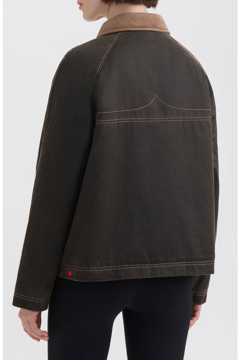 Bex Washed Wax Hunting Jacket, Alternate, color, COFFEE