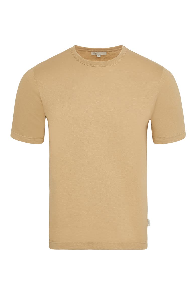 Slub Knit T-Shirt, Alternate, color, SAND