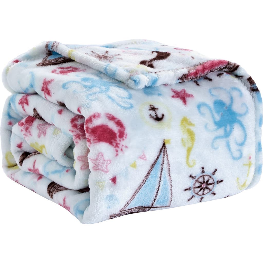 Luxury Home Sea Life Coral Reef Plush Throw Blanket