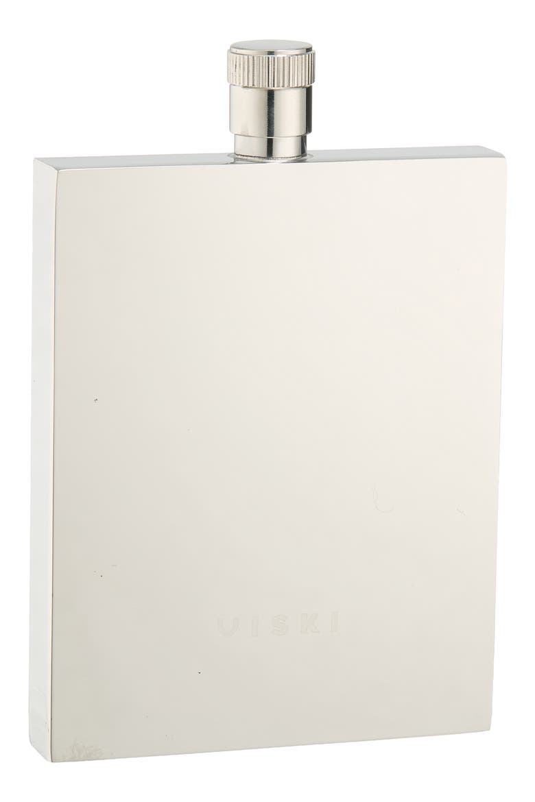 Harrison Slim Flask, Main, color, BROWN