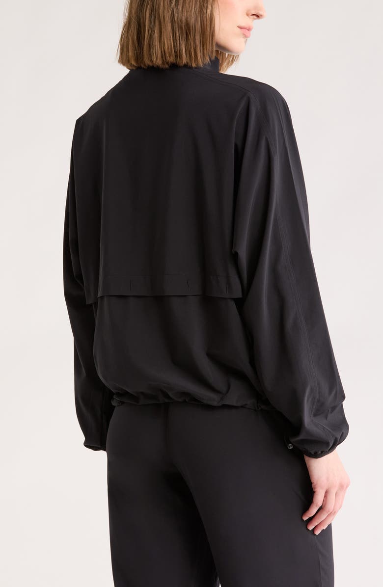 Z by Zella Interval Zip Up Jacket, Alternate, color, Black