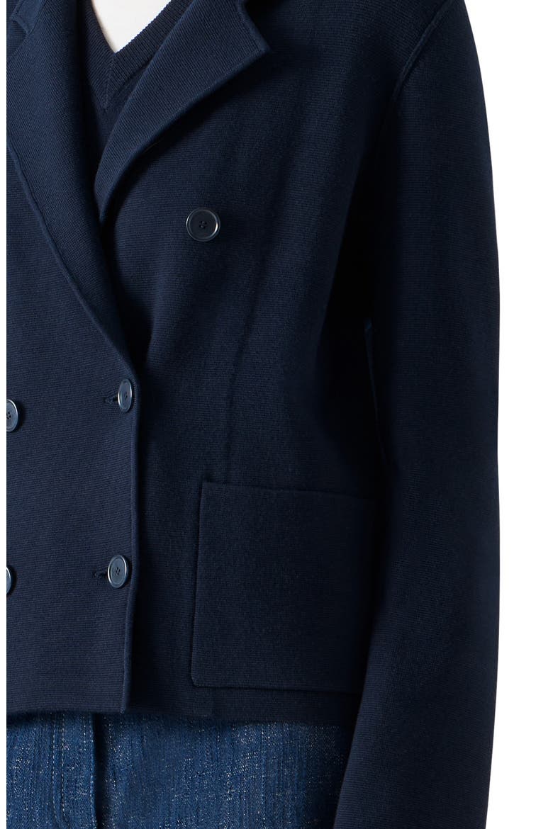 Milano Knit Double Breasted Jacket, Alternate, color, NAVY
