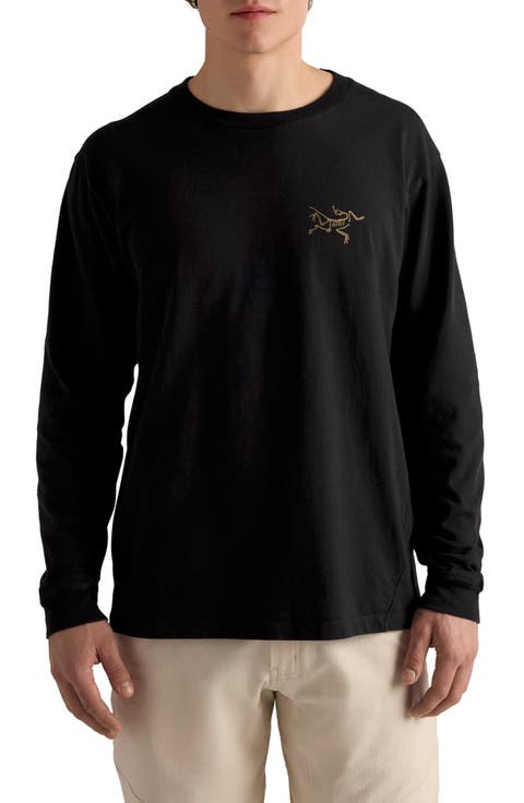 Kragg Long Sleeve Cotton Graphic T-Shirt
