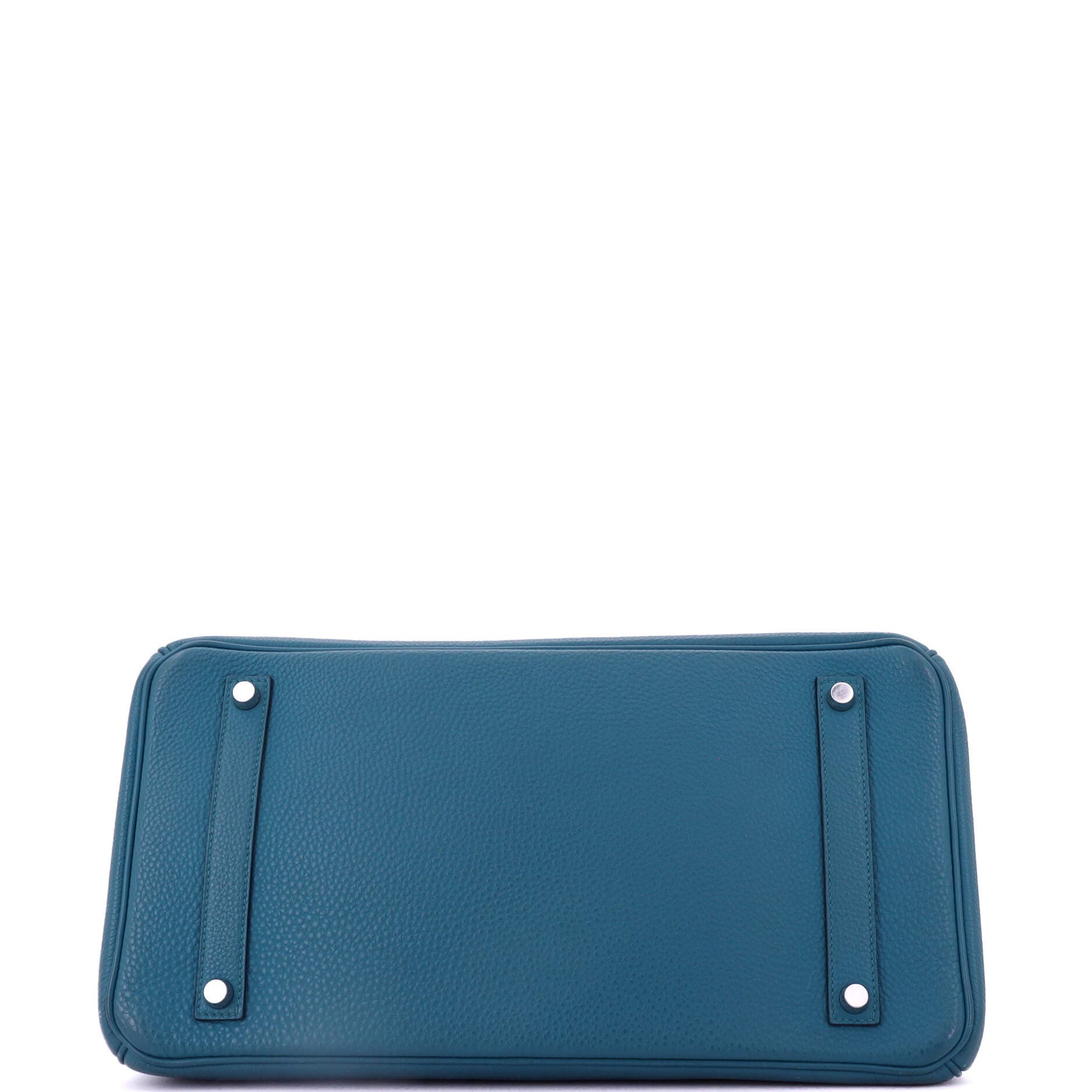 Pre-Owned Hermes Birkin Handbag Blue Togo with Palladium Hardware 35, Alternate, color, 