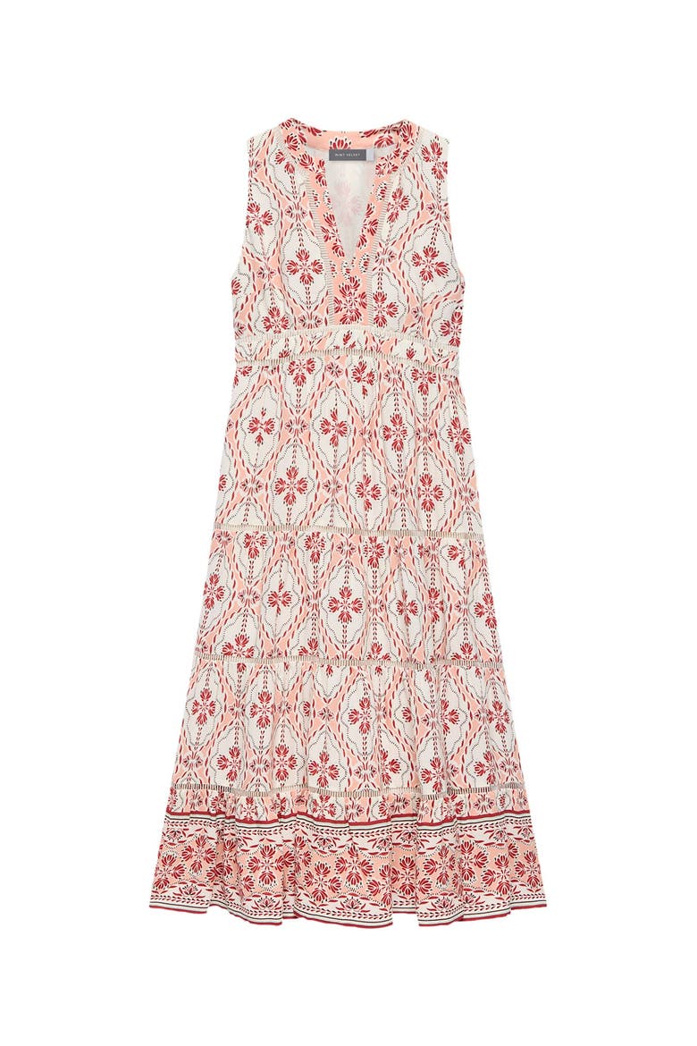 Geo Print Maxi Dress, Alternate, color, Light Pink