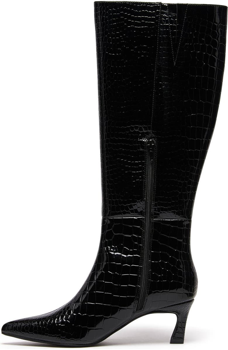 Therapy Australia Dove Pointed Toe Tall Boot, Alternate, color, Black Croc