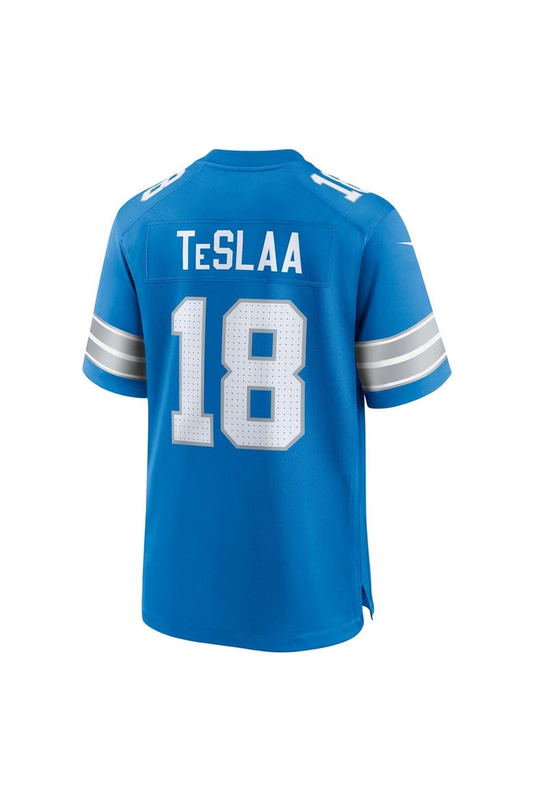 Men's Nike Isaac TeSlaa Blue Detroit Lions Game Player Jersey, Alternate, color, Blue
