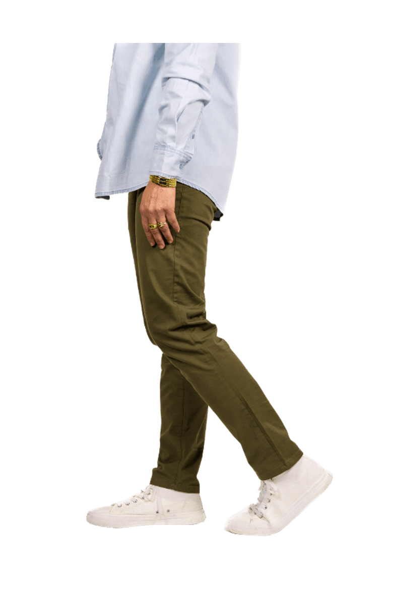 Dapper Boi Slim Olive Chino Pants, Alternate, color, Olive