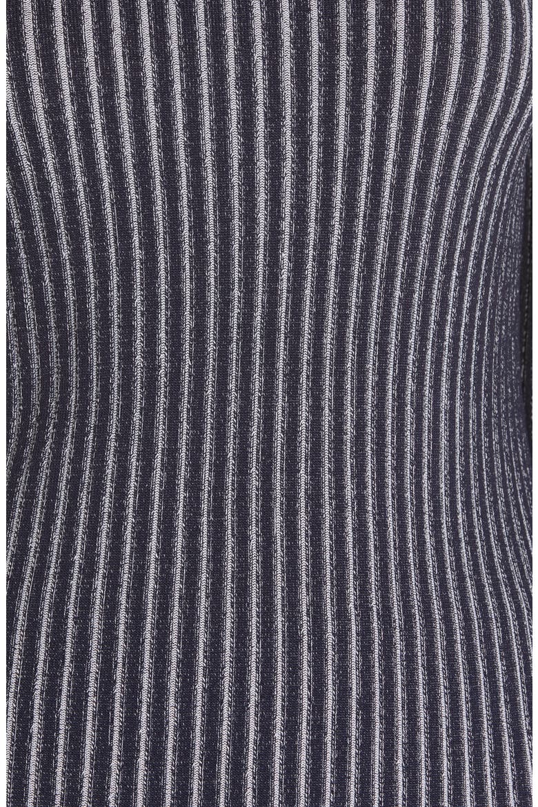 Stripe Ribbed Mock Neck Sweater, Alternate, color, NAVY ICELANDIC STRIPE