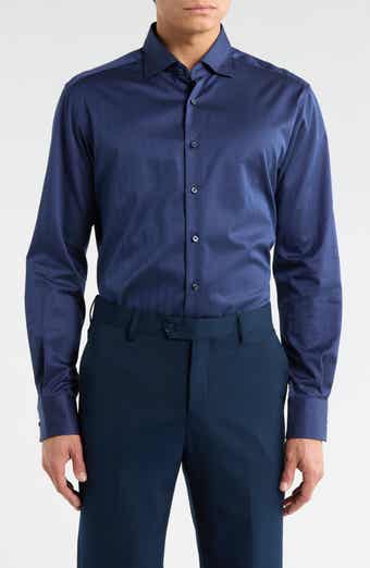 Modern Fit Dobby Dot Button Front Shirt