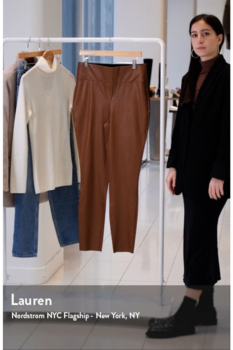Sheena High Waist Faux Leather Leggings video
