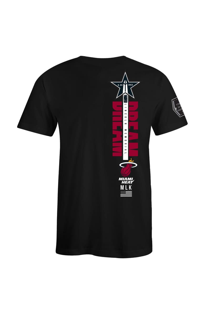 FISLL Unisex FISLL x Black History Collection Black Miami Heat T-Shirt, Alternate, color, Black