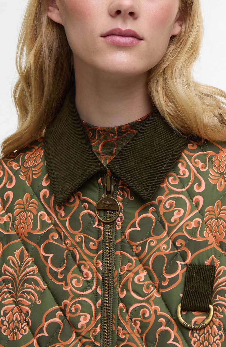 Barbour x FARM Rio Luisa Quilted Jacket, Alternate, color,