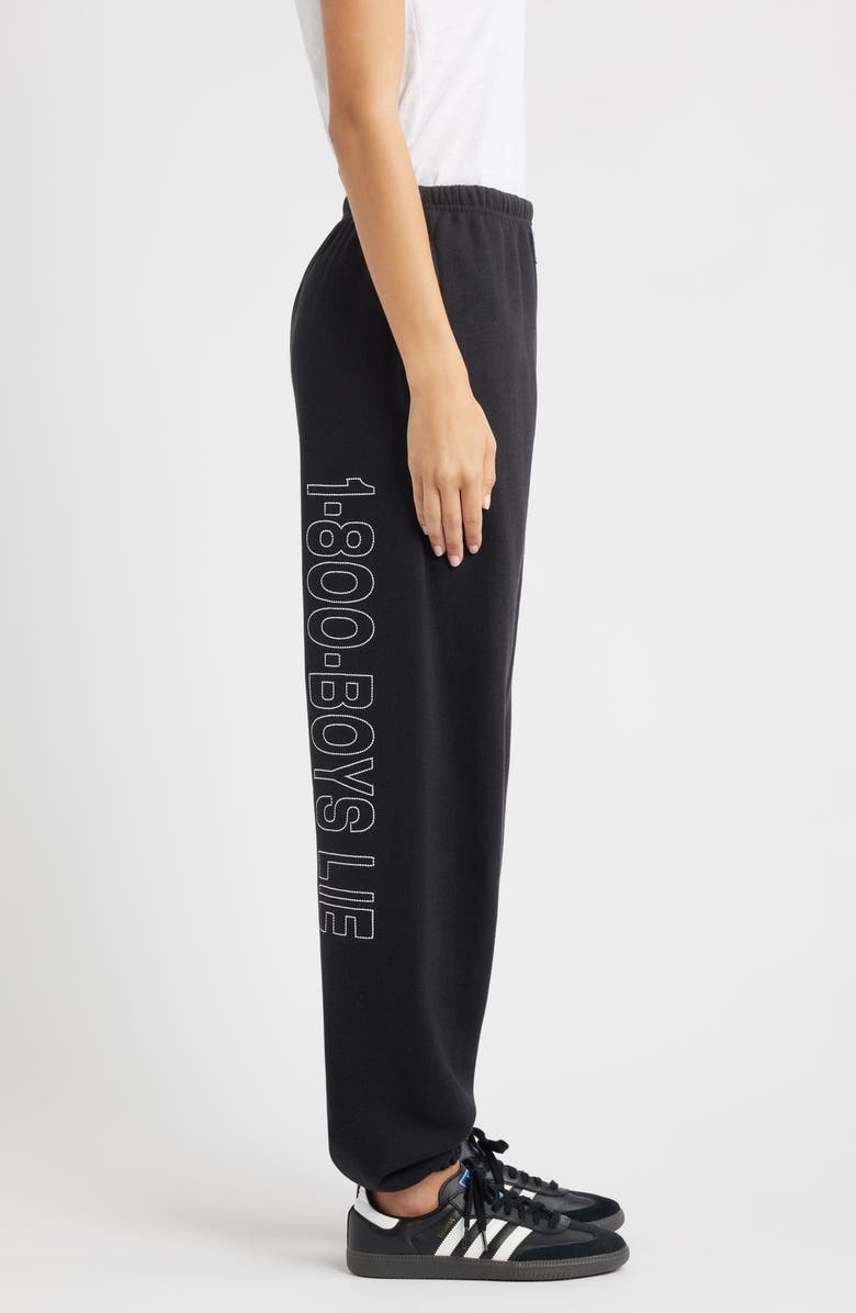 BOYS LIE 1-800 Disconnected Kimmy Cotton Blend Sweatpants, Alternate, color, Black