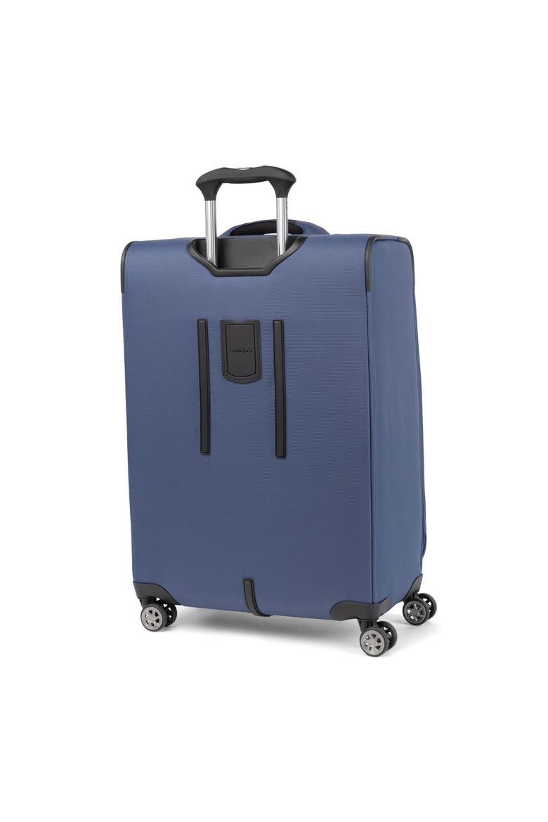 Walkabout 6 Softside Expandable 25" Medium Checked Spinner Luggage, Alternate, color, Ocean Blue