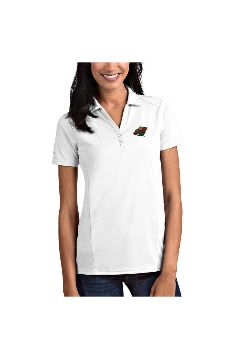 ANTIGUA Women's Antigua White Minnesota Wild Tribute Polo, Main, color, 