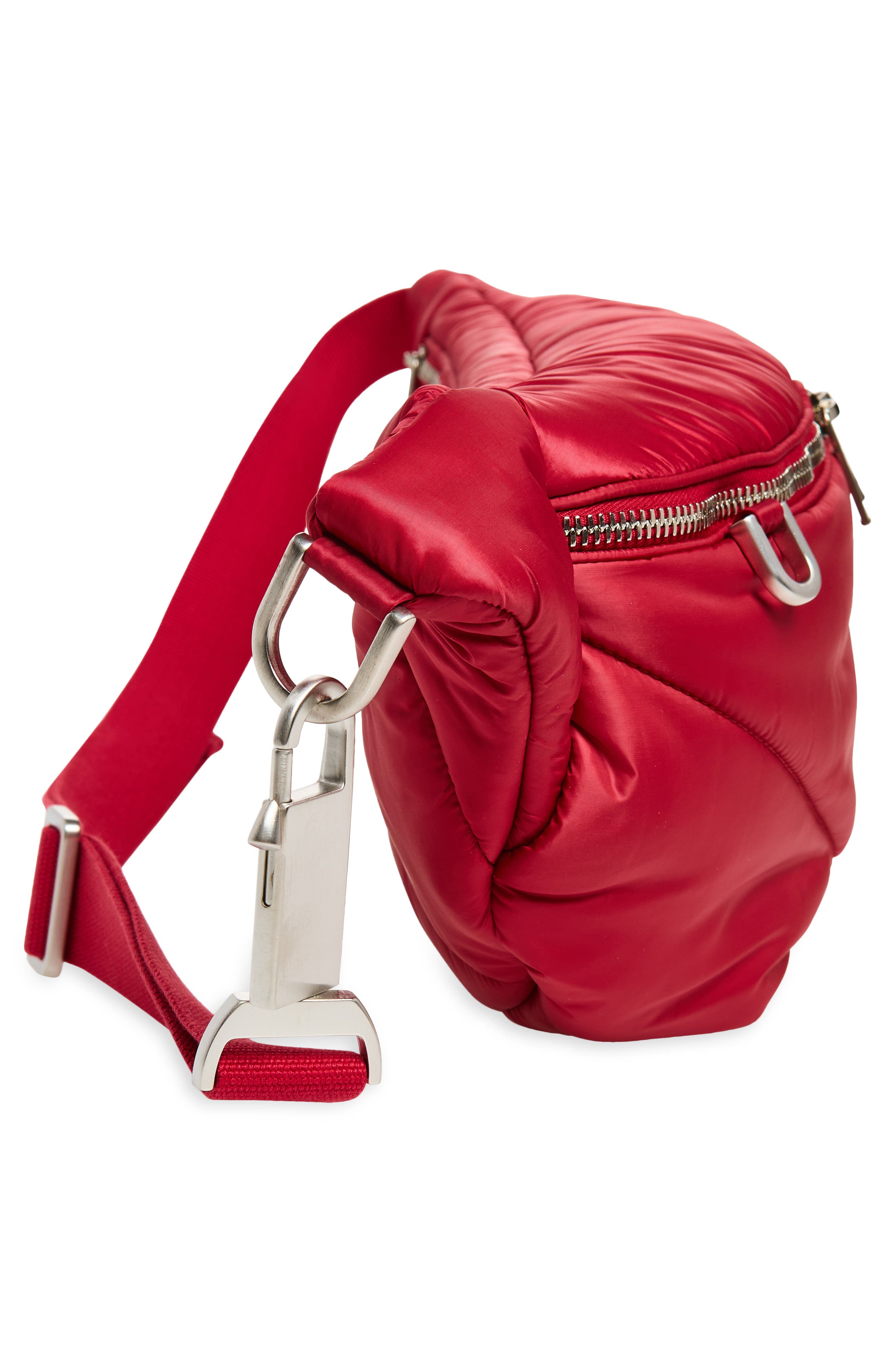 Moncler x Rick Owens Quilted Belt Bag, Alternate, color, 438-Red