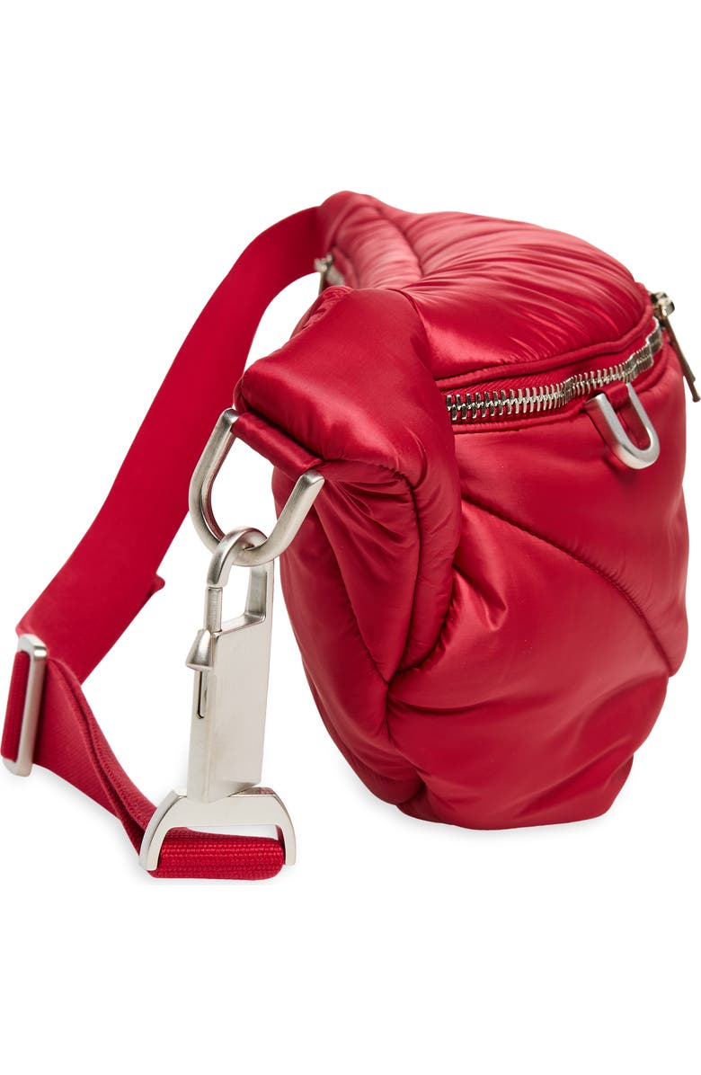 Moncler x Rick Owens Quilted Belt Bag, Alternate, color, 438-Red
