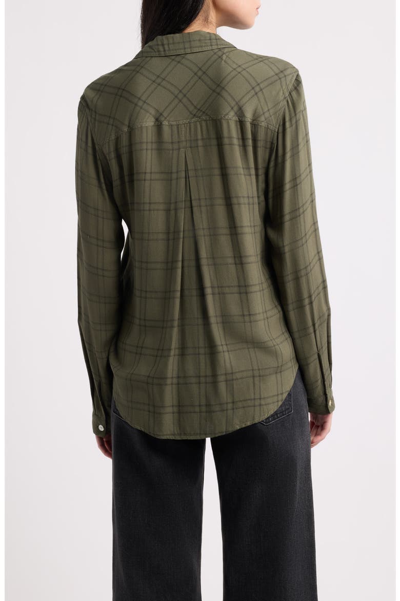 Classic Plaid Button-Up Shirt, Alternate, color, FOREST FLOOR