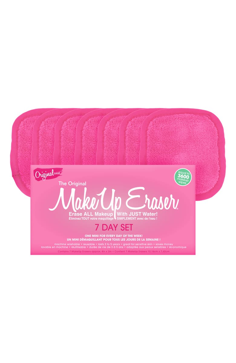 The Original MakeUp Eraser 7-Day MakeUp Eraser Set with Laundry Bag, Main, color,