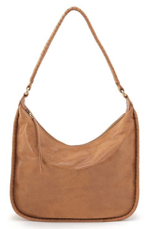 Large Mia Crescent Leather Hobo