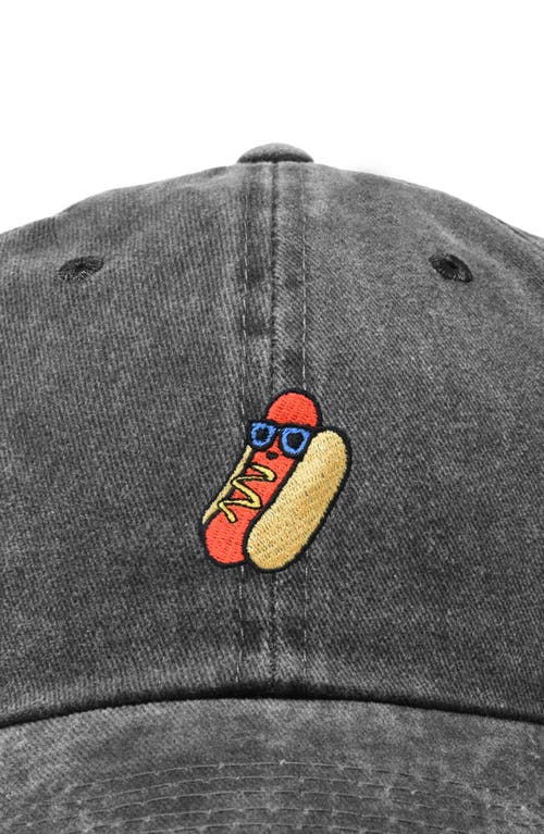 Dalix Dog Days Embroidered Casual Cap In Washed Black