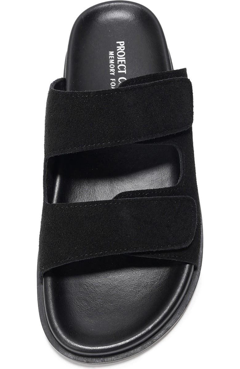 Project Cloud Aurelia Slide Sandal, Alternate, color, Black Suede